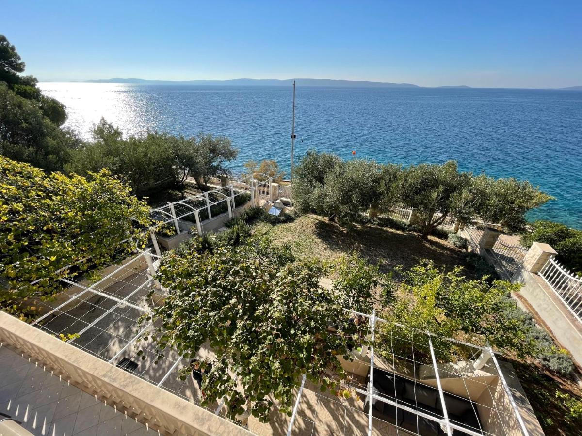 טרוגיר Luxury Seaside Villa With A Classic Mediterranean Olive Garden, A Fully Equipped Professional Kitchen, Pool, Sauna, Padle Boards And Canoe - Miolin Beach House מראה חיצוני תמונה