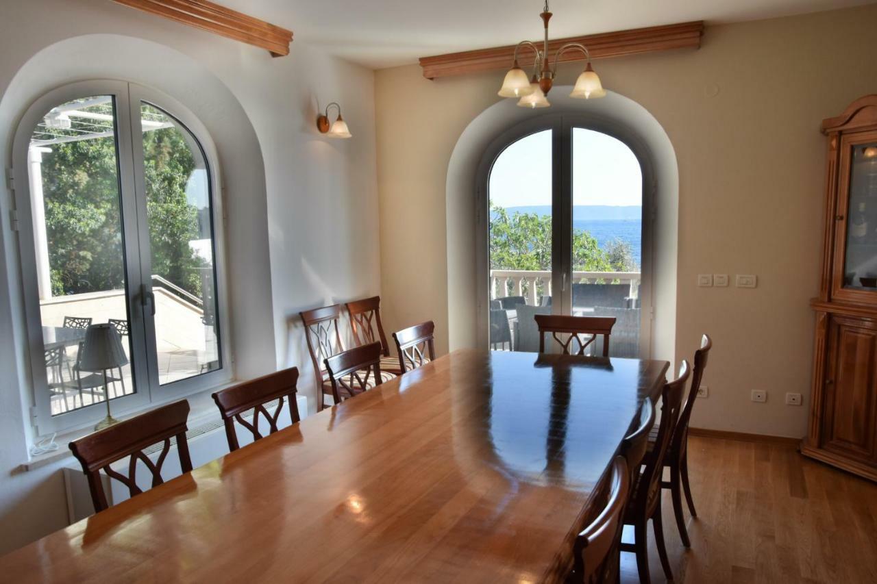 טרוגיר Luxury Seaside Villa With A Classic Mediterranean Olive Garden, A Fully Equipped Professional Kitchen, Pool, Sauna, Padle Boards And Canoe - Miolin Beach House מראה חיצוני תמונה