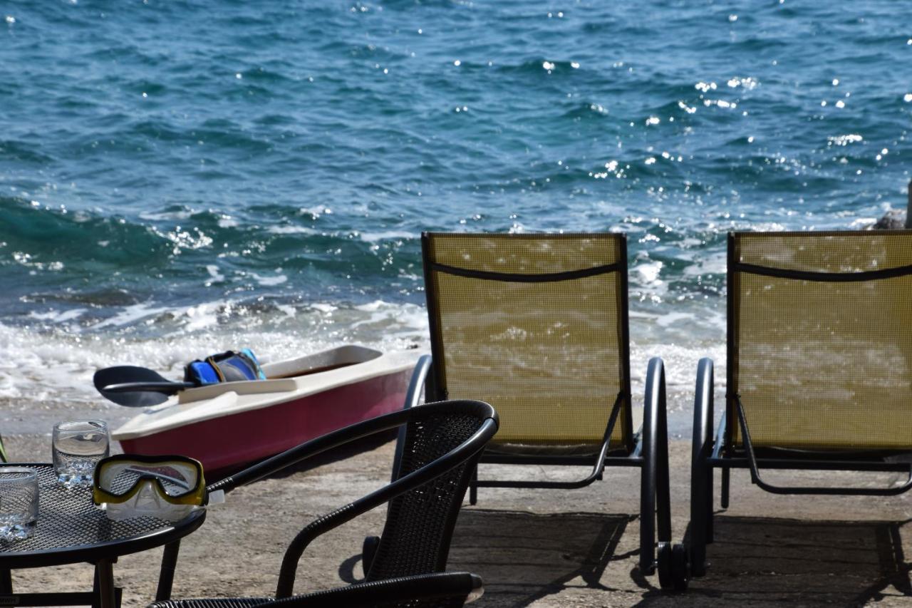 טרוגיר Luxury Seaside Villa With A Classic Mediterranean Olive Garden, A Fully Equipped Professional Kitchen, Pool, Sauna, Padle Boards And Canoe - Miolin Beach House מראה חיצוני תמונה